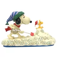 Snoopy Shovelling Snow