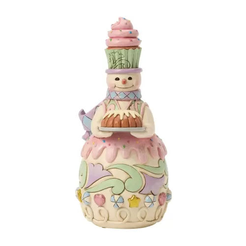 Snowman Bundt Cake