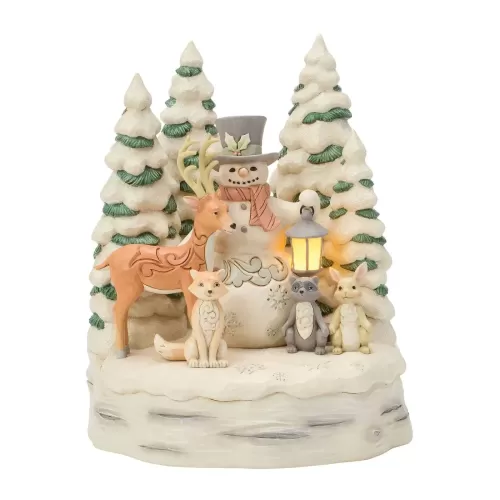Snowman with Forest