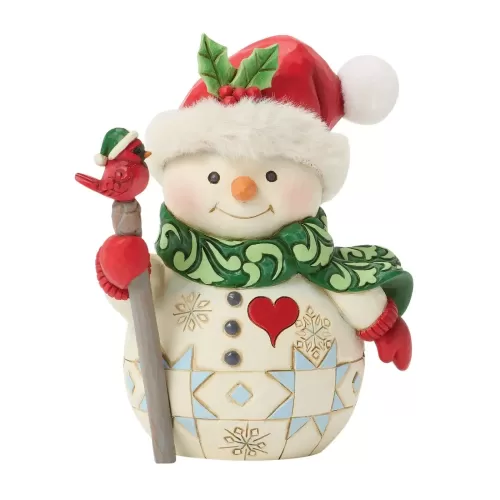 Snowman Bird on Stick